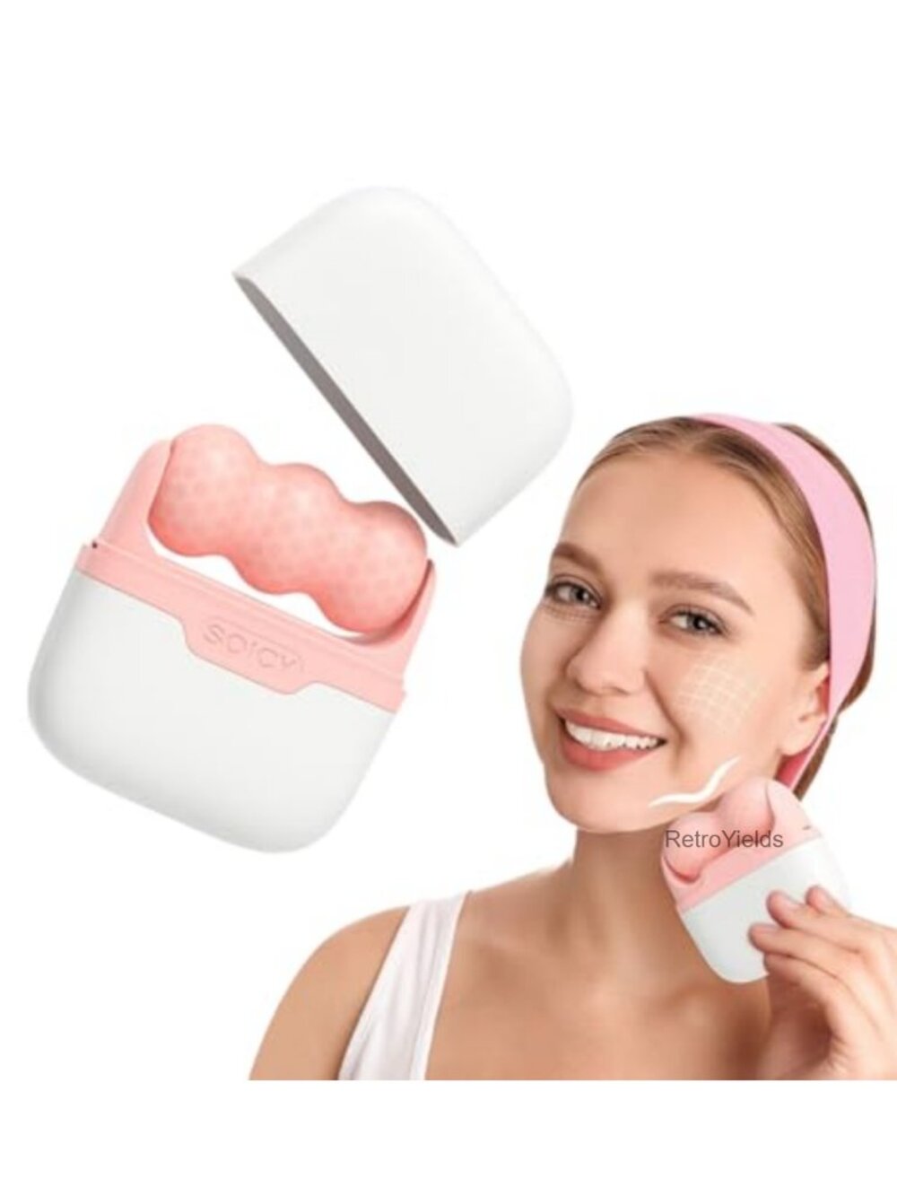 Ice Roller Face Cold Facial Massager Skin Care Tightening Travel